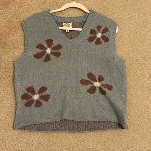Hippie Rose Sweater Vest | size: M
